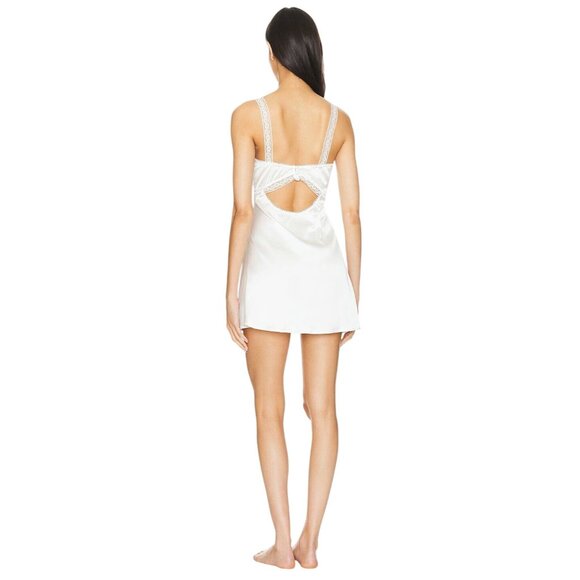 KAT THE LABEL Capri Slip in Ivory Small New Womens Tank Mini Lingerie Lace - Picture 2 of 14